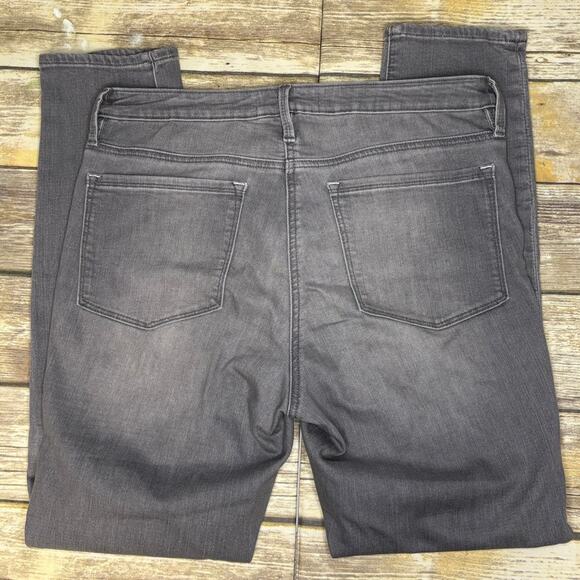 Athleta Sculptek Skinny Distressed Grey Wash Stretch Jeans Womens Sz 10 - Picture 3 of 10